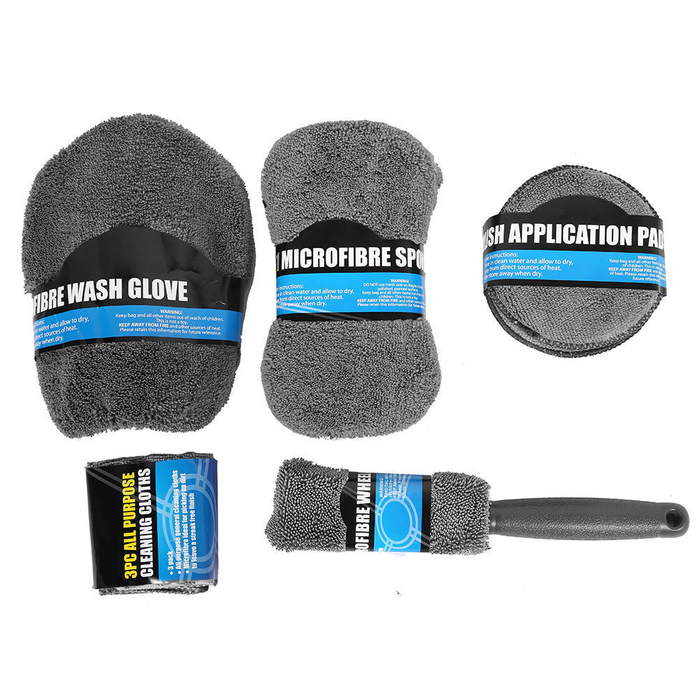 Nine-Piece All Purpose Car Wash Set