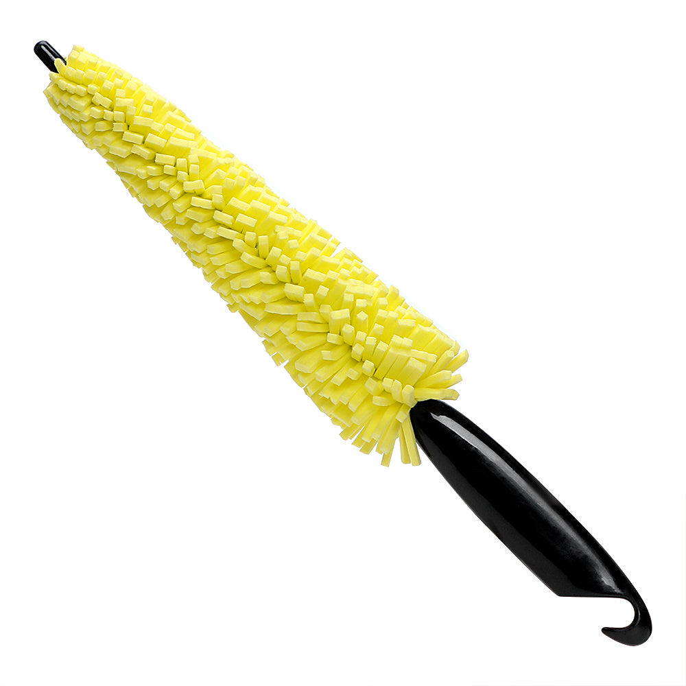 Wheel cleaning brush