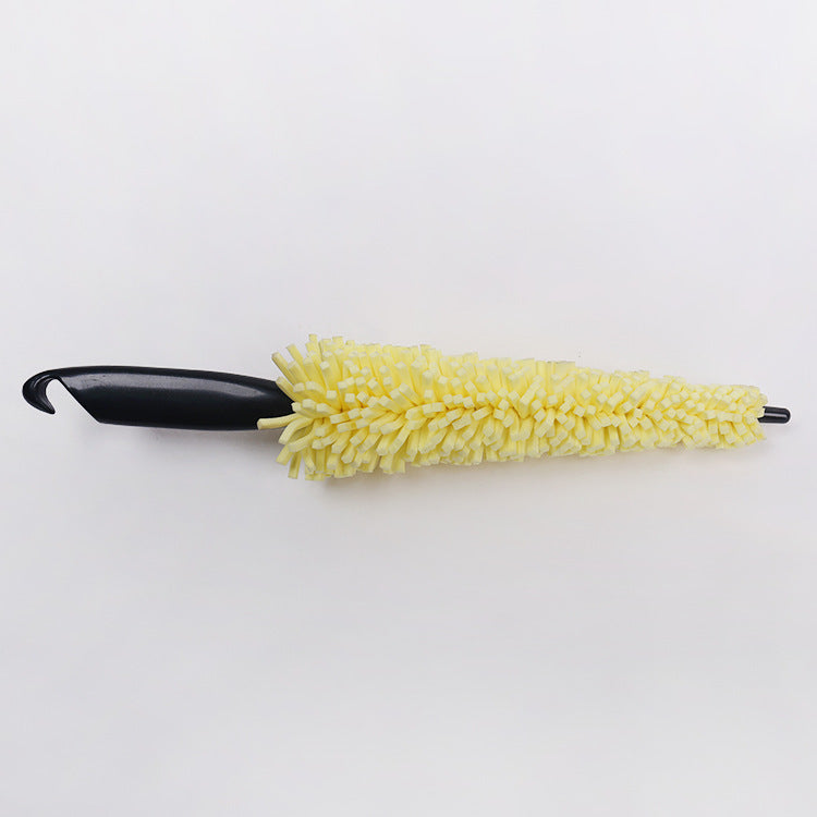 Wheel cleaning brush