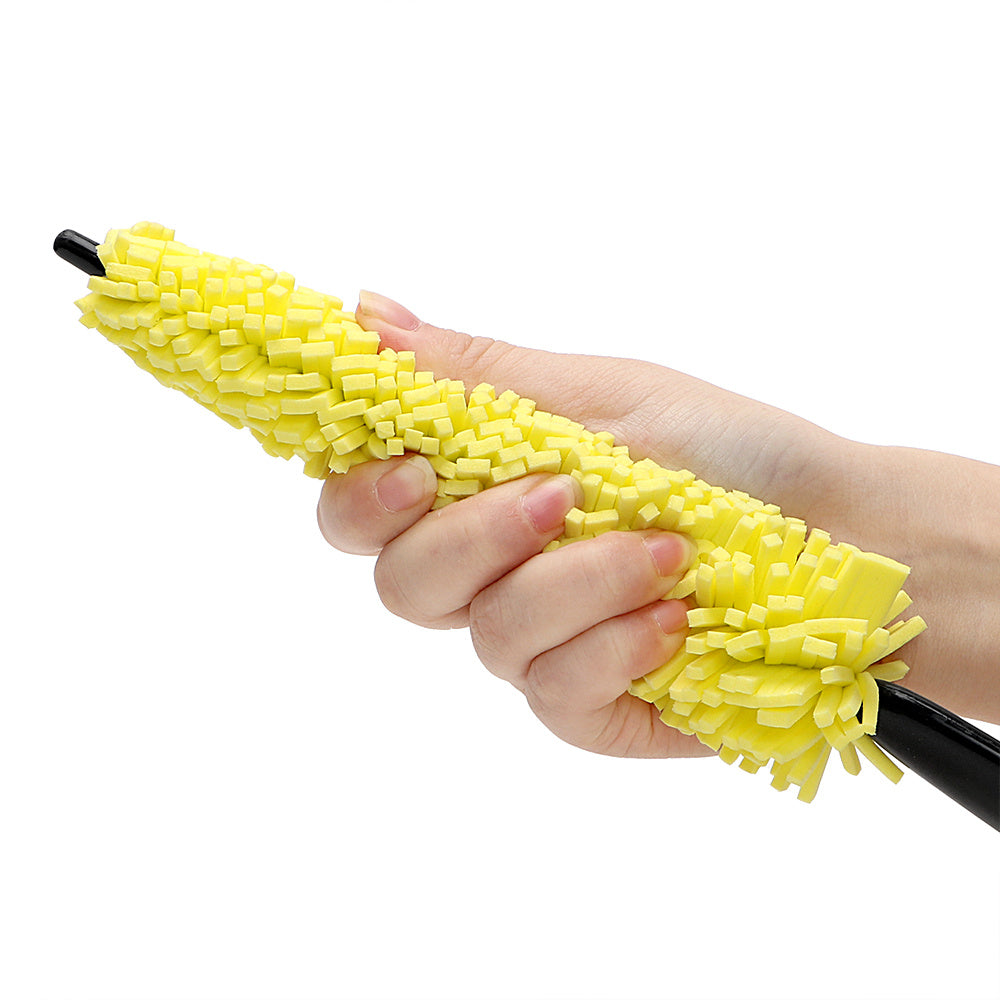 Wheel cleaning brush
